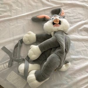 Vintage Warner Brothers 1997 Bugs Bunny Plush Backpack